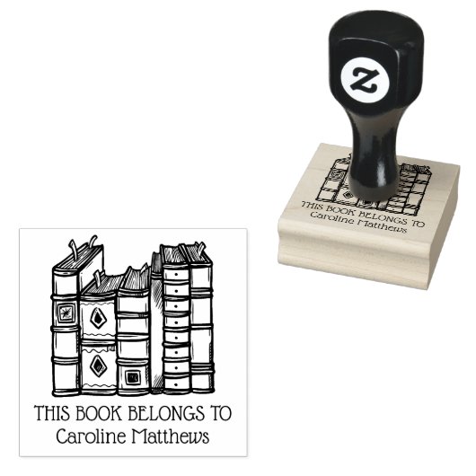 この本は次のものだパーソナライズされた ラバースタンプ (押印)
