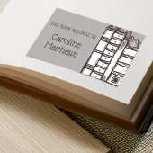 この本は次のものだパーソナライズされた 長方形シール