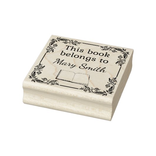 この本は次のものだ |ウッドのスタンプ ラバースタンプ (スタンプ)