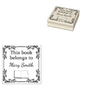 この本は次のものだ |ウッドのスタンプ ラバースタンプ (押印)