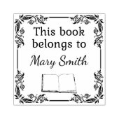 この本は次のものだ |ウッドのスタンプ ラバースタンプ (インプリント)