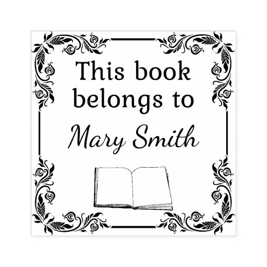 この本は次のものだ |ウッドのスタンプ ラバースタンプ (インプリント)