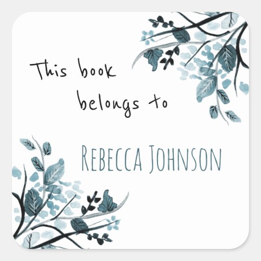 この本は次のものだ スクエアシール (正面)