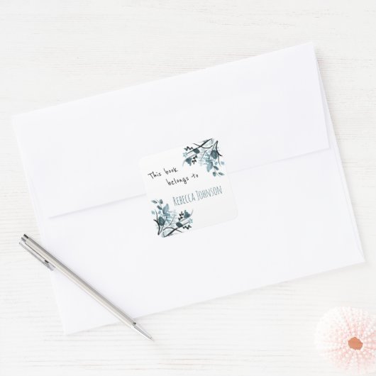 この本は次のものだ スクエアシール (封筒)