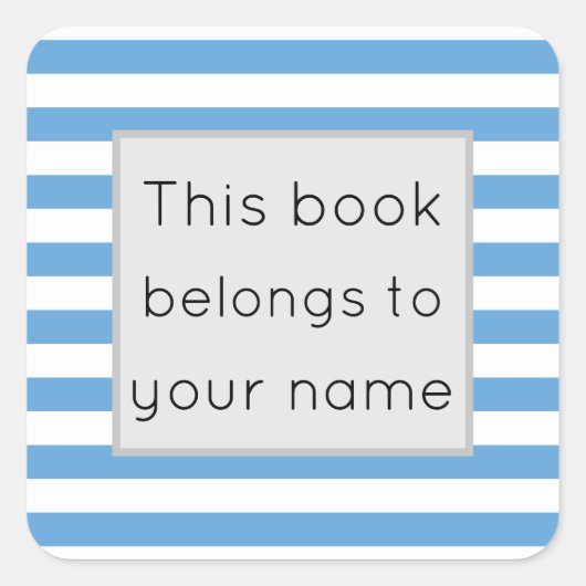 この本は次のものだ スクエアシール (正面)