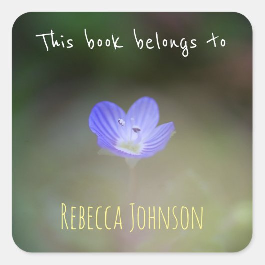 この本は次のものだ スクエアシール (正面)