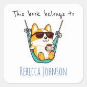 この本は次のものだ スクエアシール (正面)