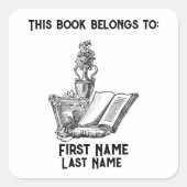 この本は次のものだ スクエアシール (正面)