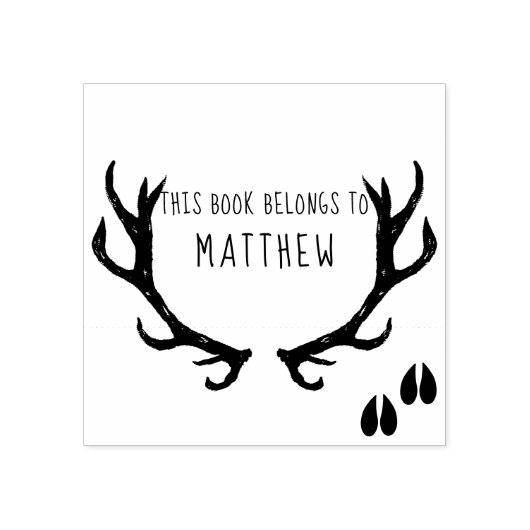 この本は次のものだ |モノグラム ラバースタンプ (インプリント)