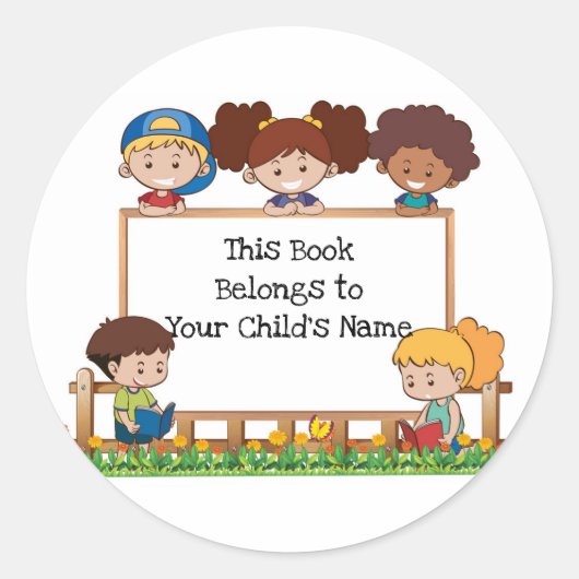 この本は次のものだ ラウンドシール (正面)