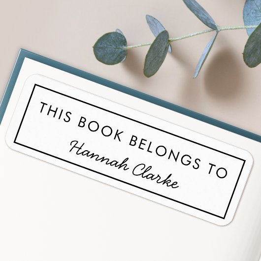 この本は次のものだ |名モダン前蔵書票ラベル ラベル