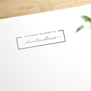 この本は次のものだ  名モダン前蔵書票 セルフインキングスタンプ