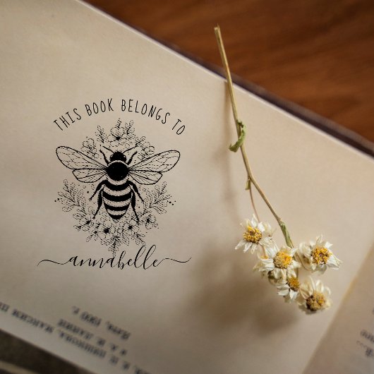 この本は次のものだ | Monogram Book Stamp ラバースタンプ