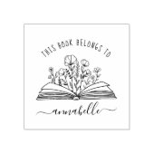 この本は次のものだ | Monogram Book Stamp ラバースタンプ (インプリント)