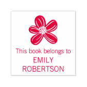 この本は熱帯花名前をカスタムする セルフインキングスタンプ (デザイン)