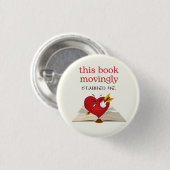 この本は私のピンを動くように刺した 缶バッジ (正面&裏面)