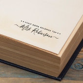 この本は筆記体の名前の持ち主のもの セルフインキングスタンプ