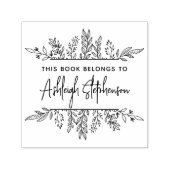 この本は緑の名前をカスタムする セルフインキングスタンプ (デザイン)