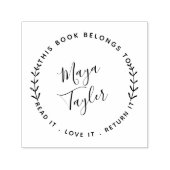 この本は緑の本だ セルフインキングスタンプ (デザイン)