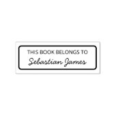 この本は署名に属すパーソナライズされた ラバースタンプ (インプリント)