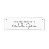 この本は脚本モダンタイポグラフィだ ラベル (正面)