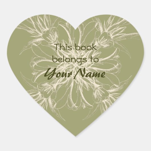 この本は花のシールに属している ハートシール (正面)