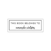 この本は蔵書票名モダンだ セルフインキングスタンプ (デザイン)