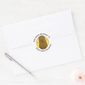 この本は【あなたの名前】のもの Personalized  ラウンドシール (封筒)