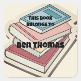 この本は（　）くんのものです。 スクエアシール
