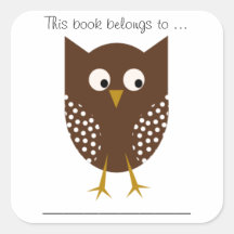 この本は…に属する（ブラウンフクロウ、ラージ）