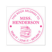 この本は~のものパーソナライズされただ セルフインキングスタンプ (デザイン)