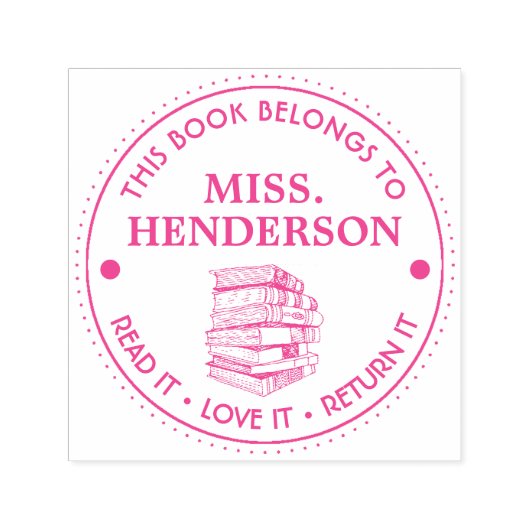 この本は～のものパーソナライズされただ セルフインキングスタンプ (デザイン)