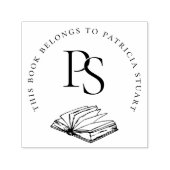 この本は〇〇のもの イニシャル名入れ セルフインキングスタンプ (デザイン)