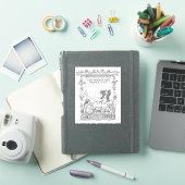 "この本は〜のもの" ヴィンテージ蔵書票ステッカー シール (iPadカバー)