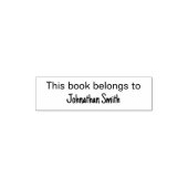 この本は〇〇のもの 所有者のフルネーム セルフインキングスタンプ (デザイン)