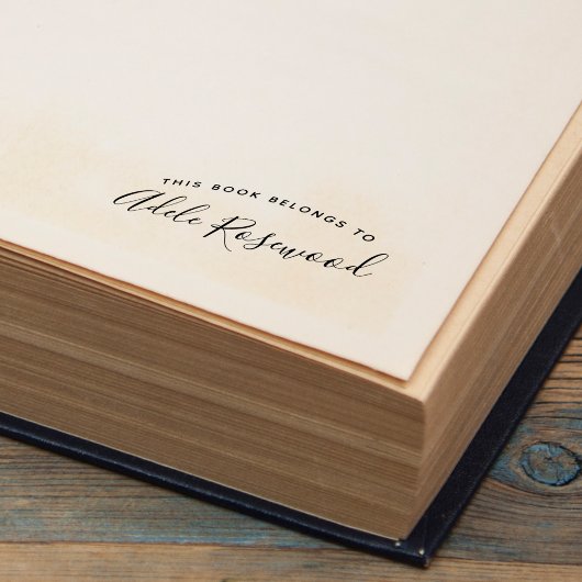 この本は〇〇のもの 手書き名前スタンプ セルフインキングスタンプ