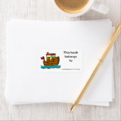 この本は、の、漫画の船 ラベル (インサイチュ)