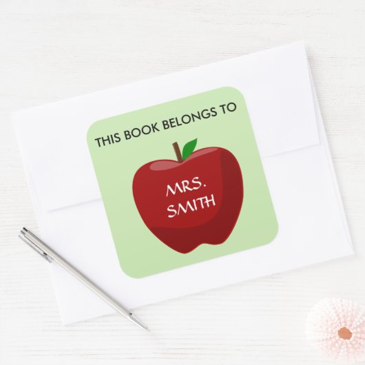 この本は… スクエアシール (封筒)