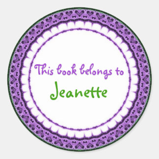 この本は…ステッカーの本だ ラウンドシール