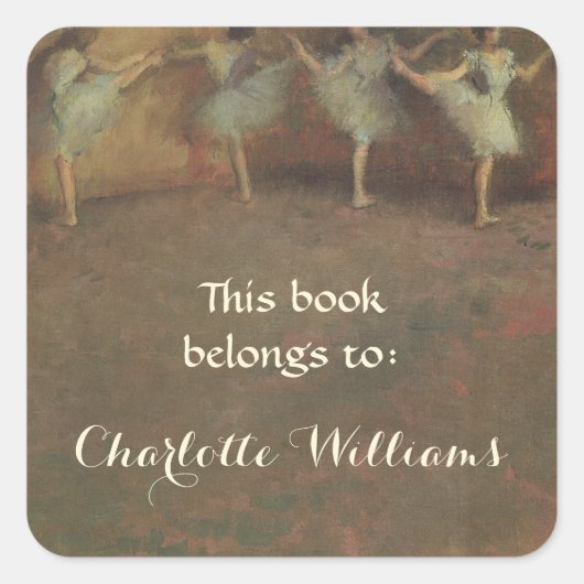 この本は…ファインアート蔵書票 スクエアシール (正面)