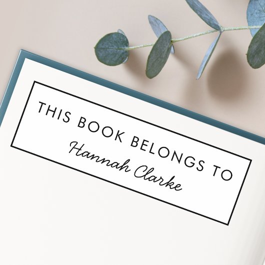 この本は | 現代の名前ブックプレートに属します セルフインキングスタンプ