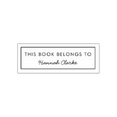この本は | 現代の名前ブックプレート セルフインキングスタンプ (デザイン)