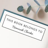 この本は | 現代の名前ブックプレート セルフインキングスタンプ