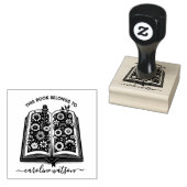 この本はFloral book Rubber Stampのもの ラバースタンプ (押印)