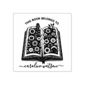 この本はFloral book Rubber Stampのもの ラバースタンプ (インプリント)