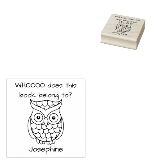 この本を書くキッズフクロウは可愛い漫画に属している ラバースタンプ (押印)