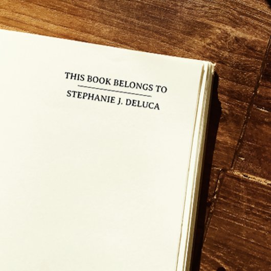 この本エレガントは名前を付けるのが好い セルフインキングスタンプ