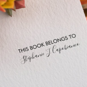 この本エレガントは名前を付けるのが惜しい セルフインキングスタンプ