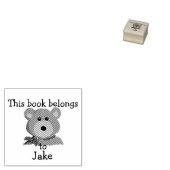 この本カスタムはクマのものだ ラバースタンプ (押印)