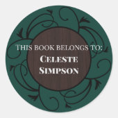 この本カスタムは次のものだ |ゴシックインスパイア ラウンドシール (正面)